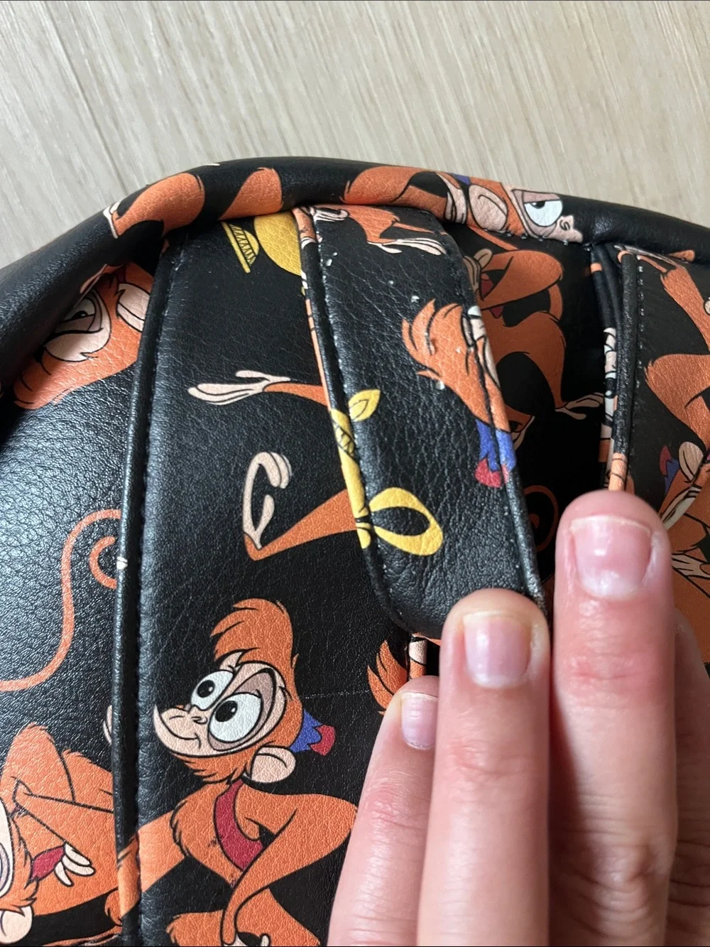 Disney Black Backpack with Orange and Yellow  
